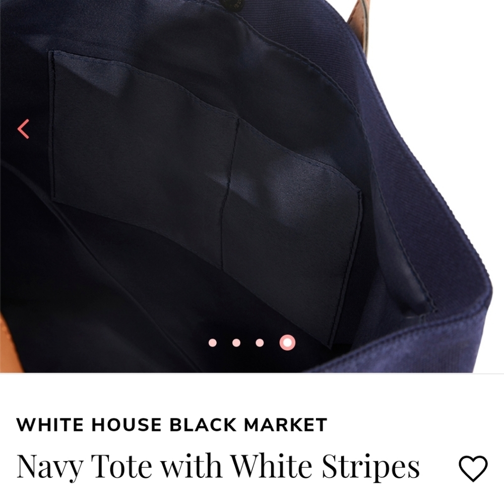 White House Black Market tote bag - Picture 4 of 6